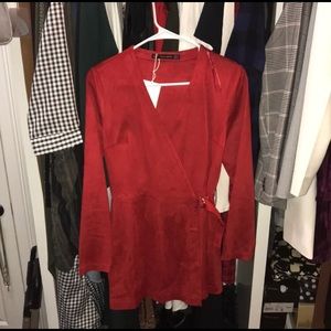 Zara Faux Suede Romper